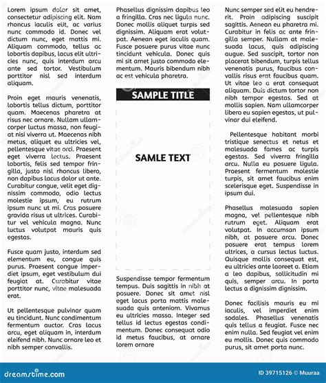 Vector Newspaper Illustration News Paper Template