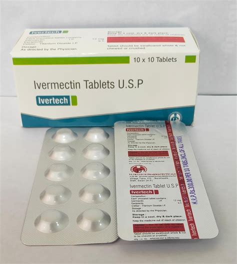 Ivertech Ivermectin 12mg Tablets At Rs 3000box Ivermectin Tablets