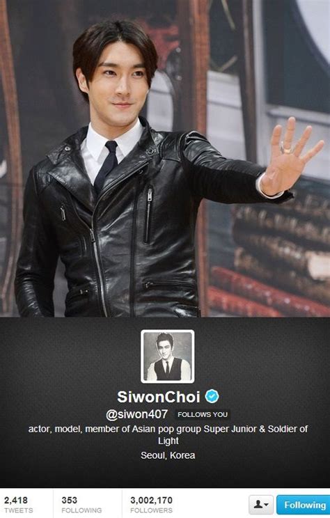 Super Juniors Siwon Becomes The First Korean Celebrity To Surpass 3