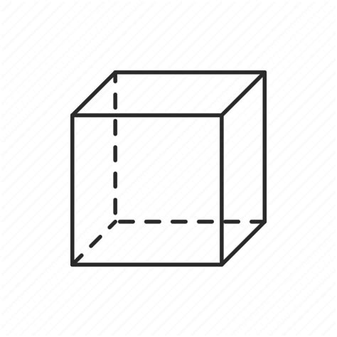 3d Box Cube Geometric Square Transparent Icon
