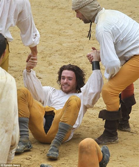Richard Madden Rips Trousers On The Set Of Medici Masters Of Florence