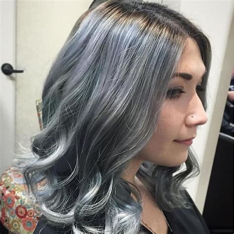 Popular Style Medium Dark Grey Hair