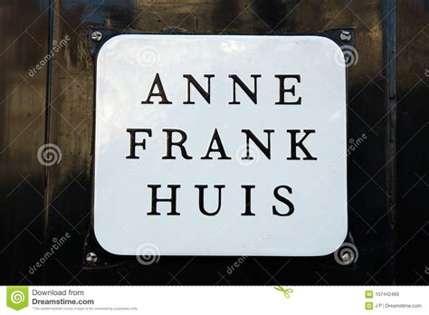 Muestra De Amsterdam En La Casa De Ana Frank Imagen De Archivo