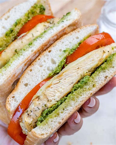 Caprese Style Grilled Chicken Sandwich Healthy Fitness Meals