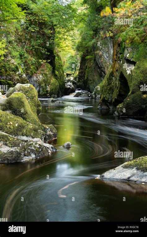The Fairy Glen And River Conwy Near Betws Y Coed Snowdonia National