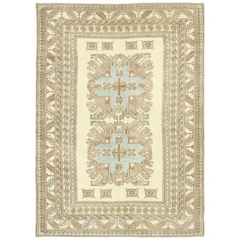New Contemporary Turkish Rug With Caucasian Kazak Eagle Design And
