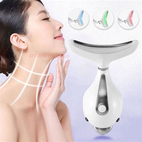 led vibration neck massager double chin wrinkle removal skin lifting tighten kit ebay