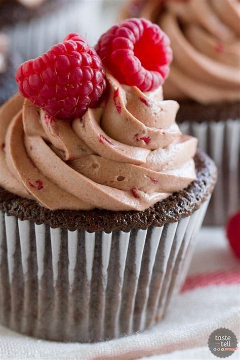 Chocolate Cupcakes With Raspberry Filling And Raspberry Chocolate Buttercream Taste And Tell