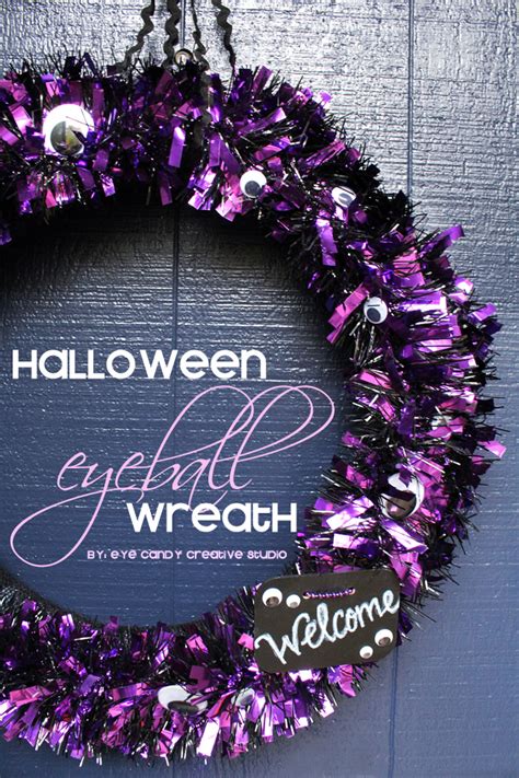 Eye Candy Creative Studio Craft Halloween Eyeball Wreath