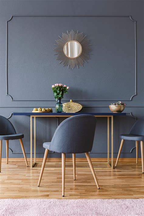 les plus beaux murs colorés pour égayer une pièce couleur mur salon salle à manger bleue