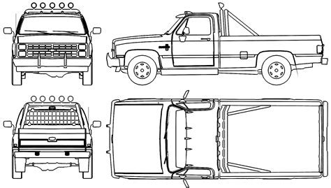 How To Draw A Chevy Truck