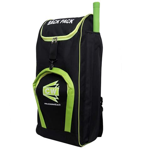 Cw Backpak Black Green Sports Cricket Kit Bag Kit Bag For Girls Cricket