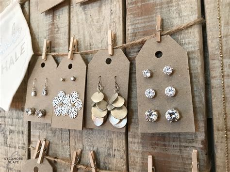 Diy Earring Tag Cards