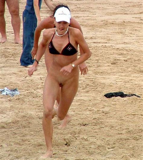 Bottomless Women In Beach