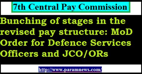 Th Cpc Bunching Of Stages In The Revised Pay Structure Mod Order For
