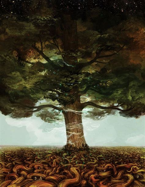 Tree Of Life By ~melora On Deviantart Digital Painting Animation Art