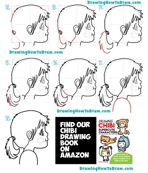 how to draw an anime manga girl from the side easy step by step drawing tutorial how to