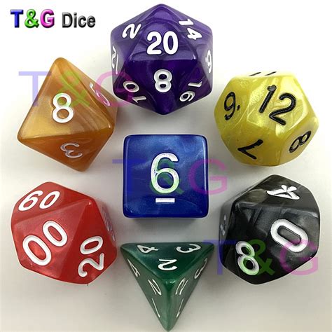 Aliexpress.com : Buy Wholesales 7 differents color RPG Digital Dice set 