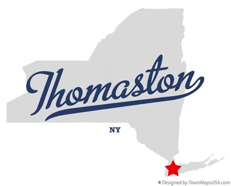 Map Of Thomaston Ny New York