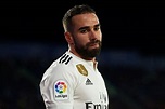 GETAFE, SPAIN - APRIL 25: Dani Carvajal of Real Madrid looks on during ...