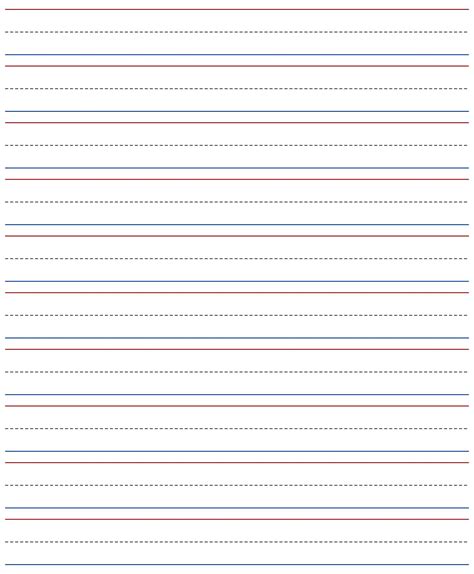7 Best Printable Primary Writing Paper Template