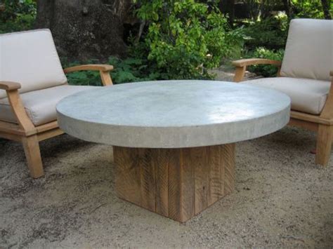 Outdoor Concrete Coffee Tables Stylish And Durable Coffee Table Decor