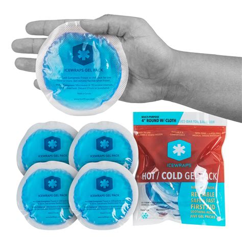 Buy Icewraps Round Hot And Cold Gel Ice Packs Reusable With Cloth Backing Reusable Gel Ice