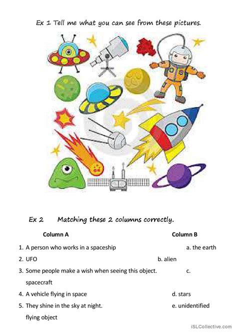 Space Vocabulary English Esl Worksheets Pdf And Doc