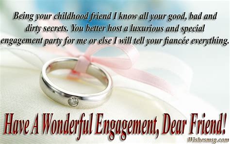 Maybe you would like to learn more about one of these? Best Engagement Wishes and Quotes For Friend - WishesMsg
