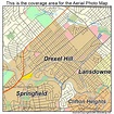 Aerial Photography Map of Drexel Hill, PA Pennsylvania