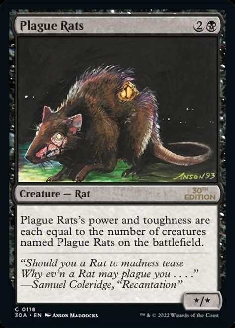 Plague Rats 30th Anniversary Edition 30a Price History