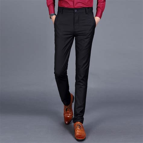New 2016 Autumn Winter Style Mens Dress Pants Formal Button Fly