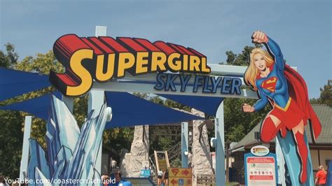 Supergirl Sky Flyer Hd Pov Six Flags St Louis Youtube