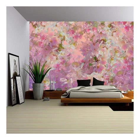 Wall26 Seamless Pattern With Spring Cherry Blossom Painting Style