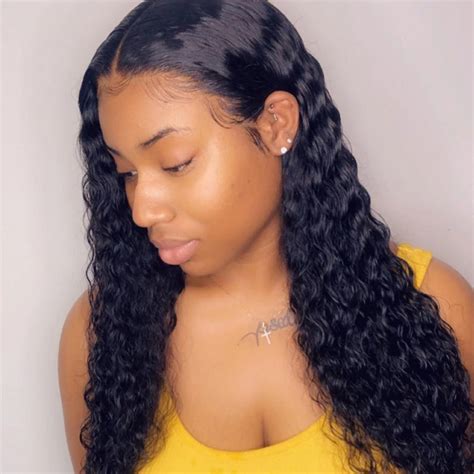 360 Lace Frontal Wig Water Wet Wavy 30 Inch Curly Wave Etsy