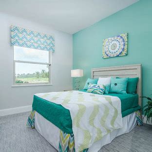 popular contemporary bedroom  green walls design ideas