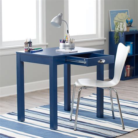 Classic Playtime Mini Writing Desk With Optional Bookcase Navy