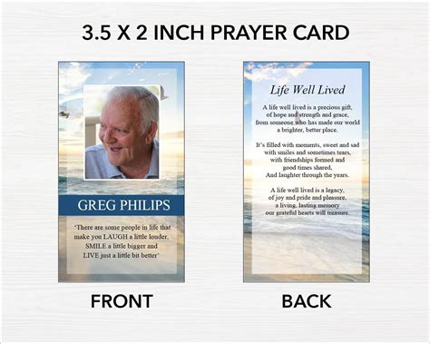 Funeral Prayer Cards Size Prayer Cards Memorial Prayer Cards Catholic