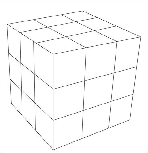Cube Printable Template Hartman
