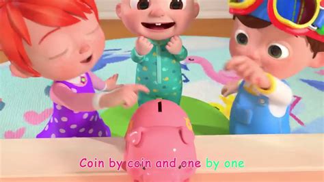 Cocomelon Nursery Rhymes And Kids Songspiggy Bank Song Youtube