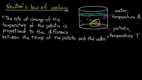 T0 = starting temperature of the object (kelvin, k). ODE | Newton's law of cooling - YouTube