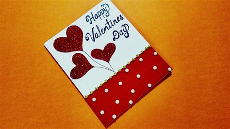 handmade valentine card valentine s day card red heart 45 off