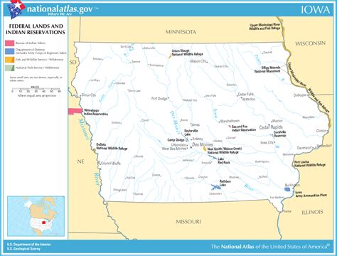 Iowa Indian Tribes Map