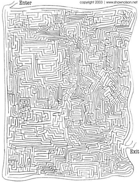 Amazing Challenge I Maze Worksheet Printable Mazes Maze Puzzles