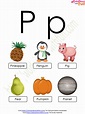 Course: English - Preschool, Topic: Letter - 'P' and 'p' Worksheets