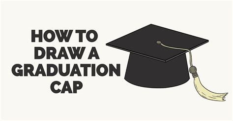 How To Draw A Graduation Cap Really Easy Drawing Tutorial Drawing
