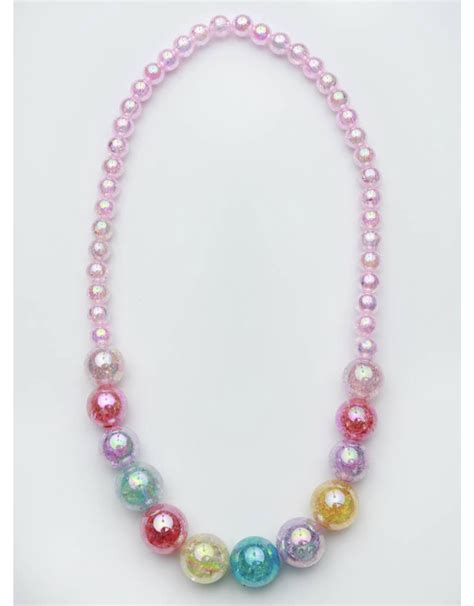 Sparkle Sisters Sparkle Sisters Beaded Watercolor Necklace Pink