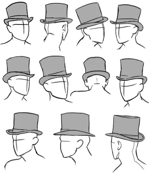 Some Drawing References Mostly Human Top Hat Drawing Art