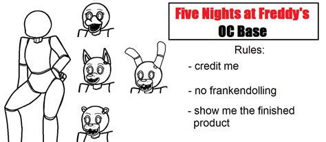 Five Nights At Freddys Oc Base By Nerds Need Love On Deviantart