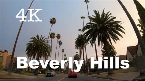 Driving In 4k Sunset Drive In Beverly Hills In 4k Youtube